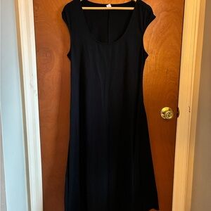 Old Navy Black Scoop Neck Maxi Dress